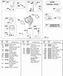 Carburetor Aisan Manual Choke Diagram and Parts List for 433447-0215-E2  Briggs and Stratton Engine